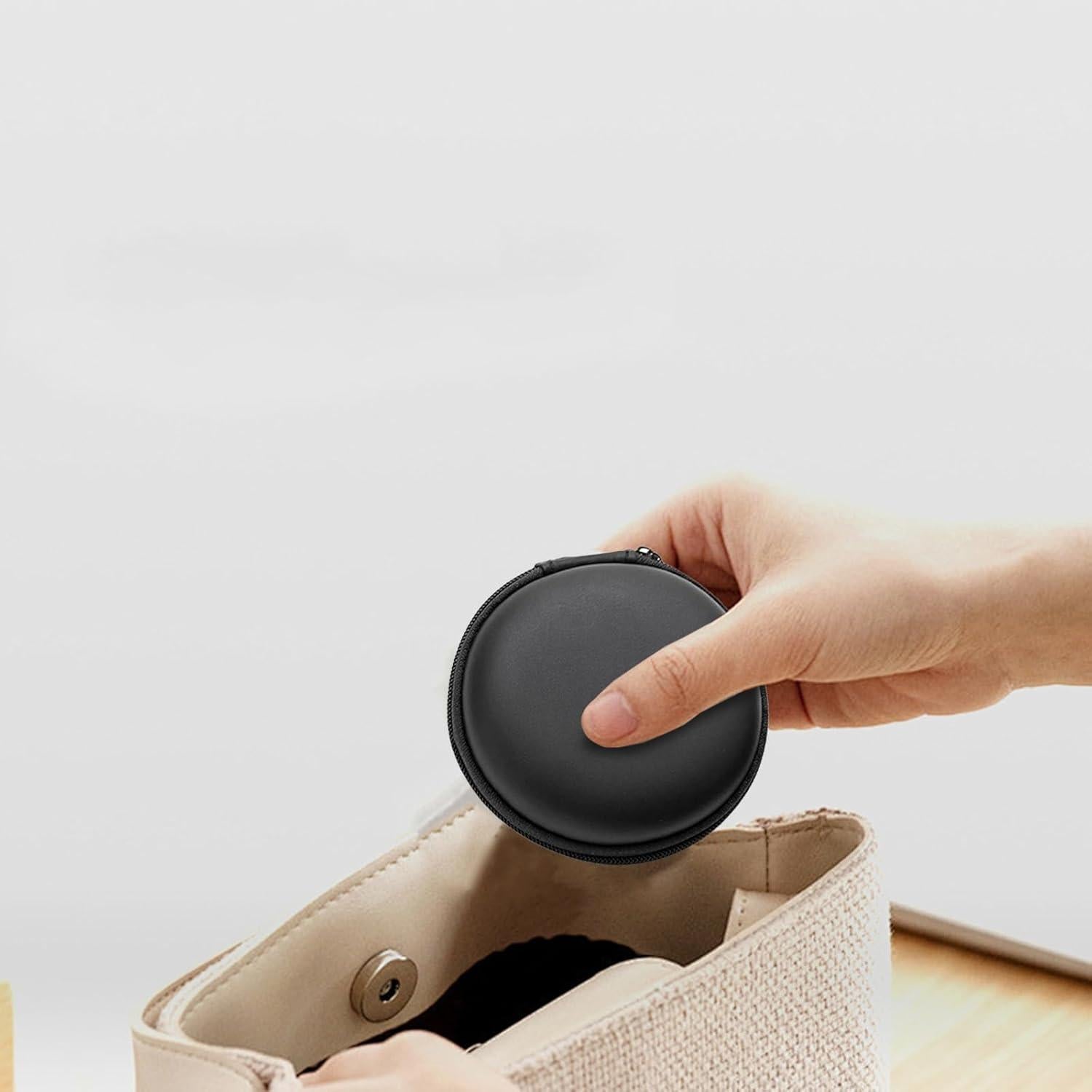 Funda Dura para Auriculares MAS CARNEY Azul 8x8x3cm