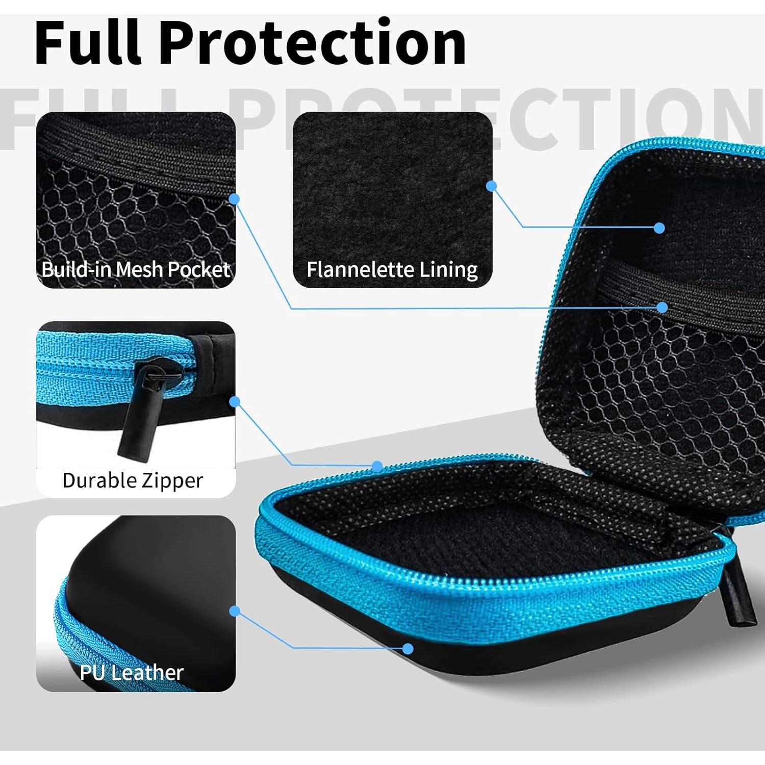 Funda Cuadrada MOLOVA 5 Pack para Auriculares y Accesorios