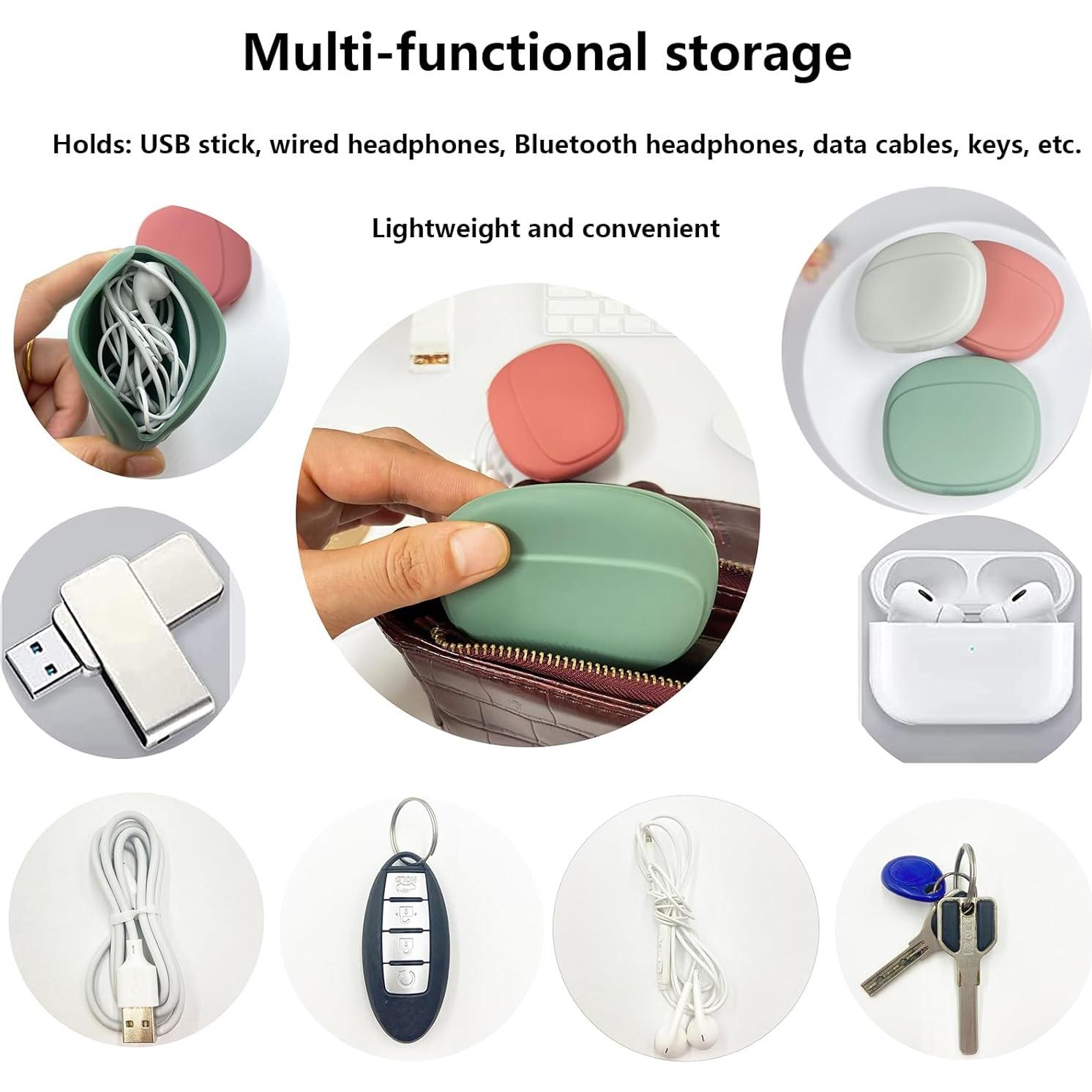 Organizador de Auriculares de Silicona CIXVOEMK - 3 Colores