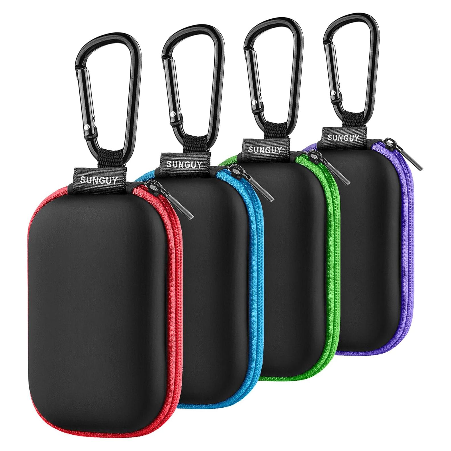 Estuche para Auriculares SUNGUY 4Pack Rectangular Multicolor