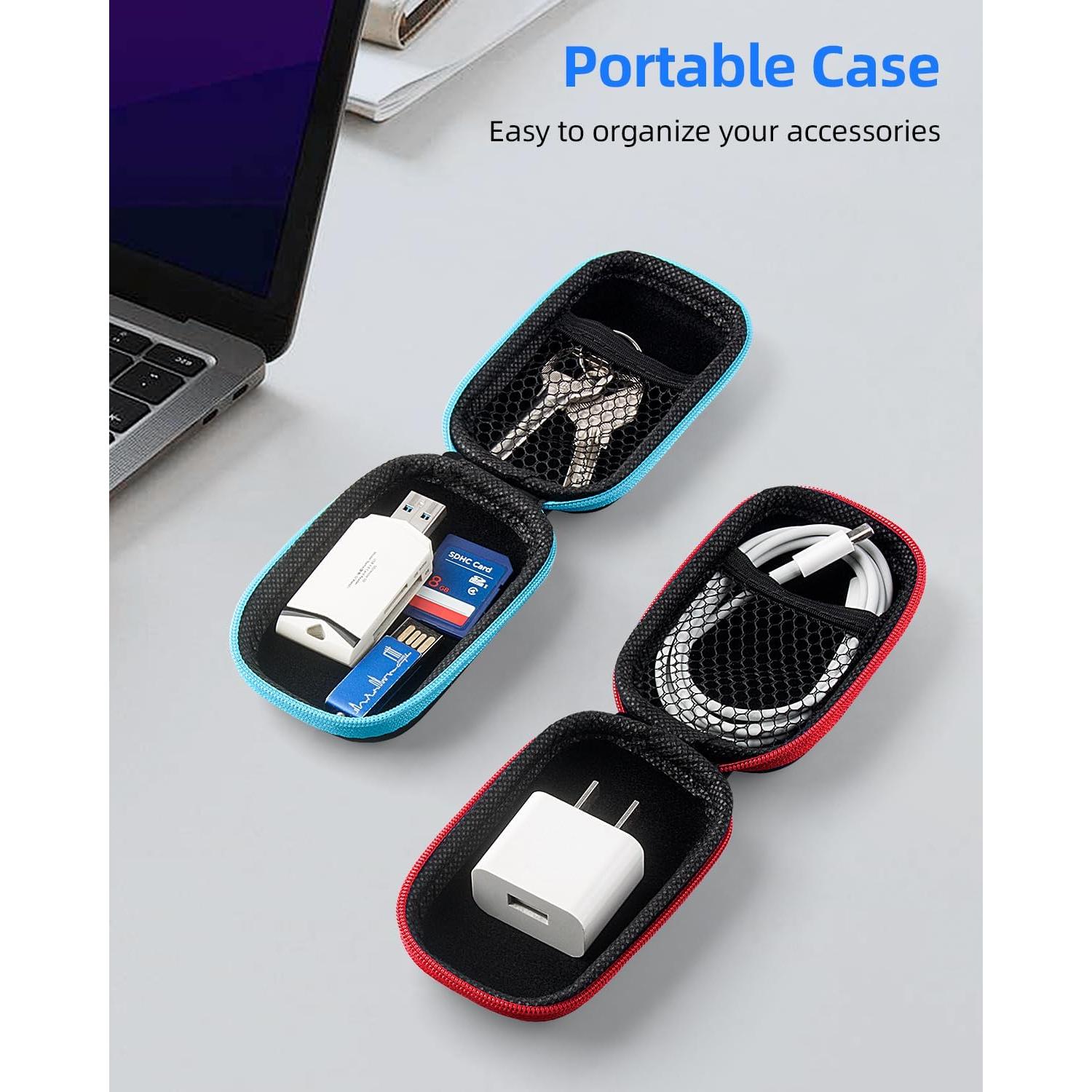 Estuche para Auriculares SUNGUY 4Pack Rectangular Multicolor