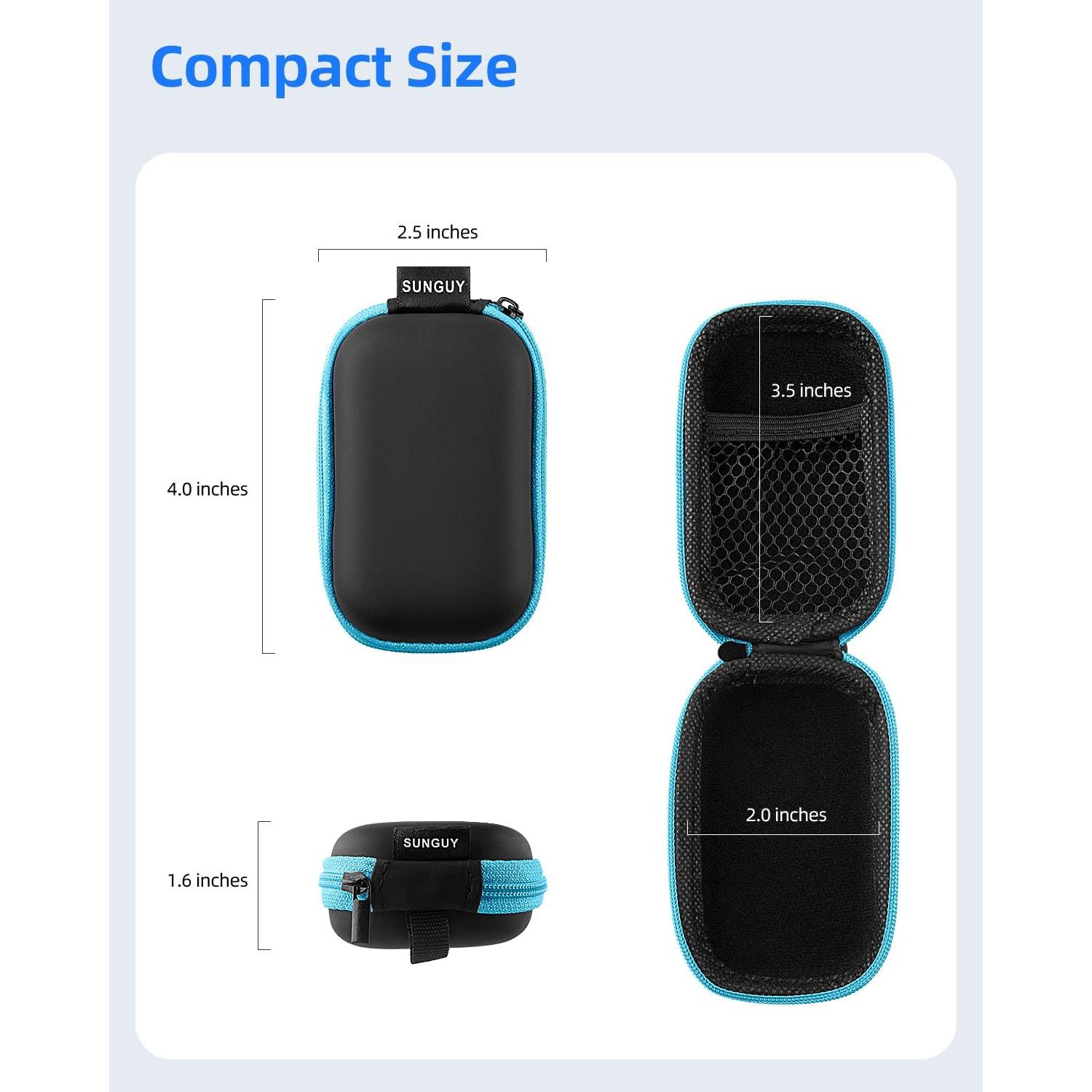 Estuche para Auriculares SUNGUY 4Pack Rectangular Multicolor