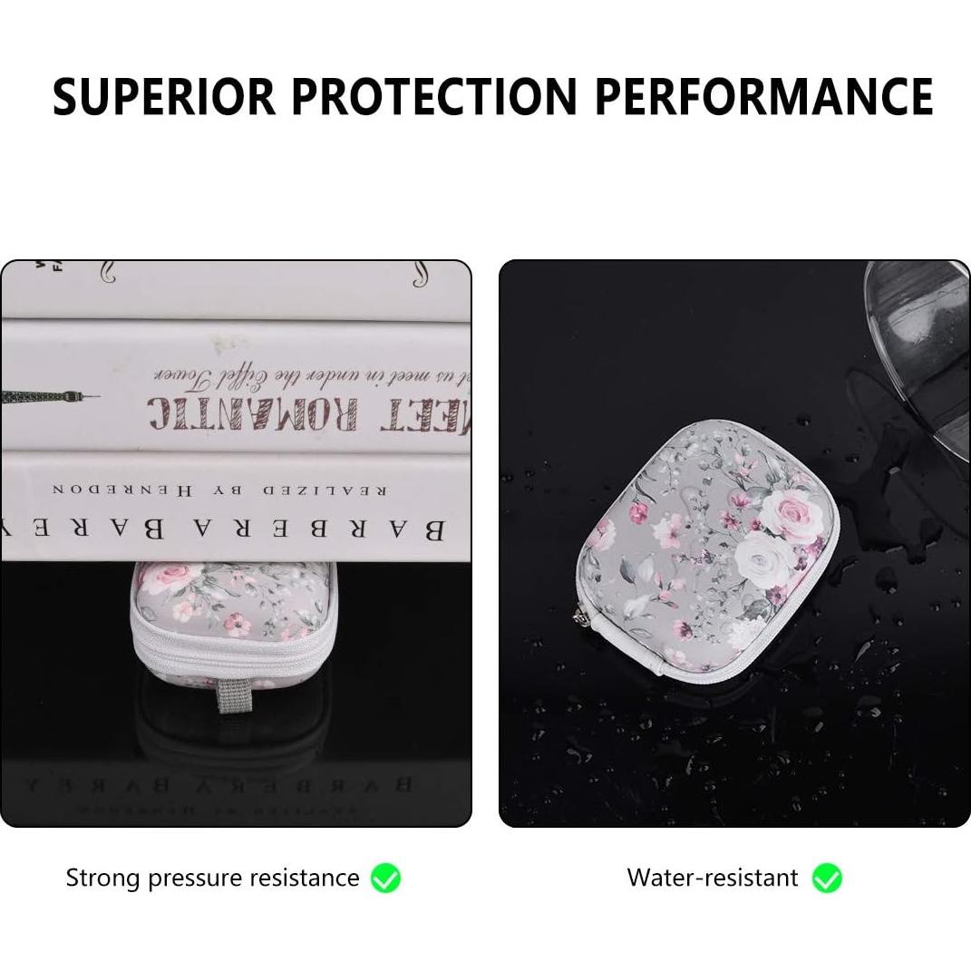 Funda Organizador AIRSPO para AirPods Pro 2 y 4 - Rosa Gris