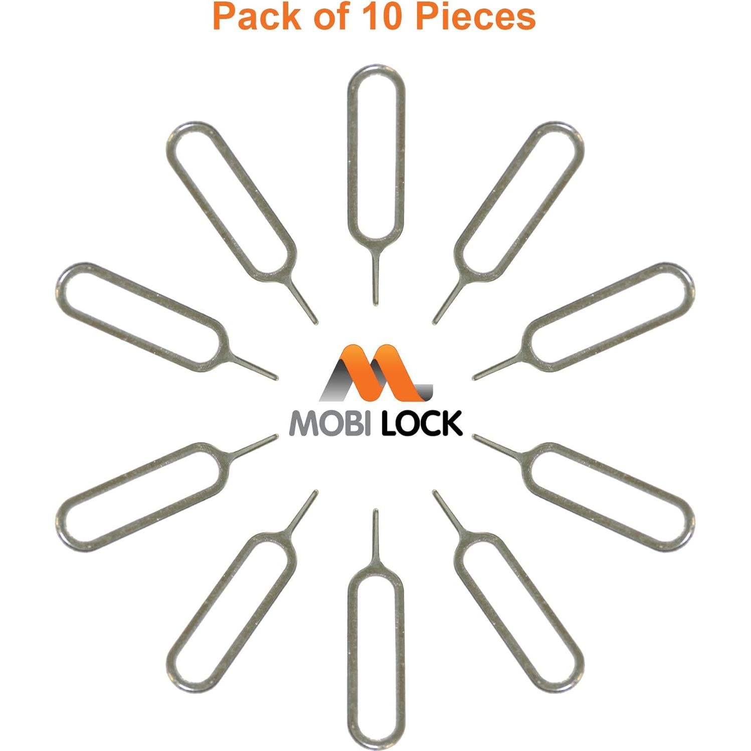 10 Piezas Herramienta Extracción SIM Mobi Lock - Compatible iPhone, Android