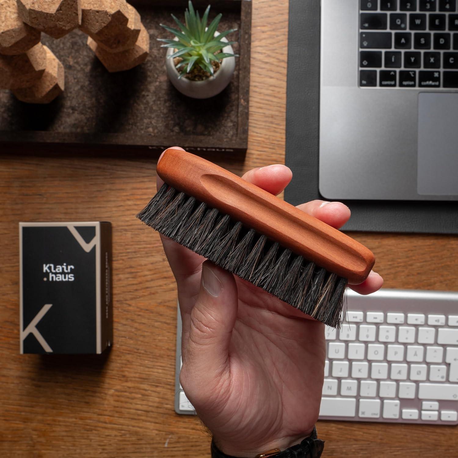 Cepillo Limpiador KLAIRHAUS de Pelo de Caballo - 11 cm