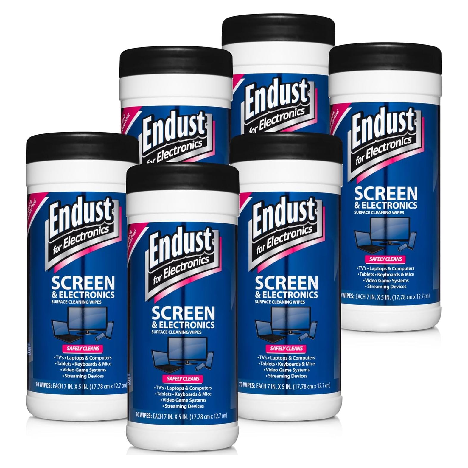 Toallitas de Limpieza Endust para Electrónicos 70 Unidades