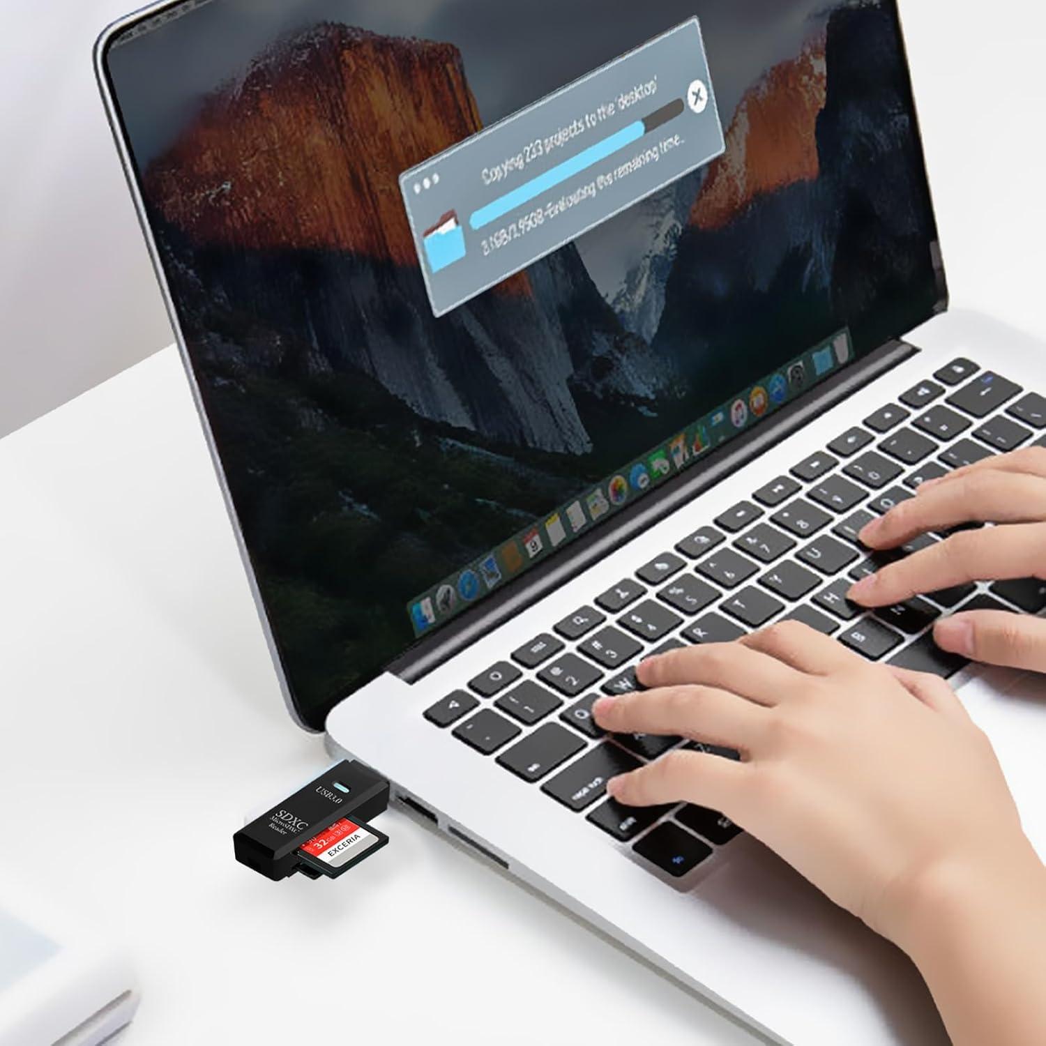 Lector de Tarjeta Micro SD USB 3.0 Wansurs 5Gbps Negro