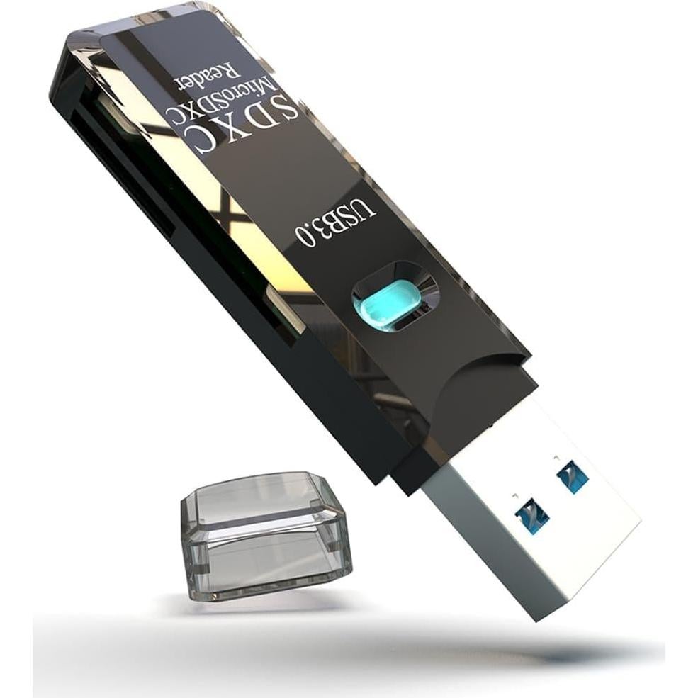 Lector de Tarjeta Micro SD USB 3.0 Wansurs 5Gbps Negro