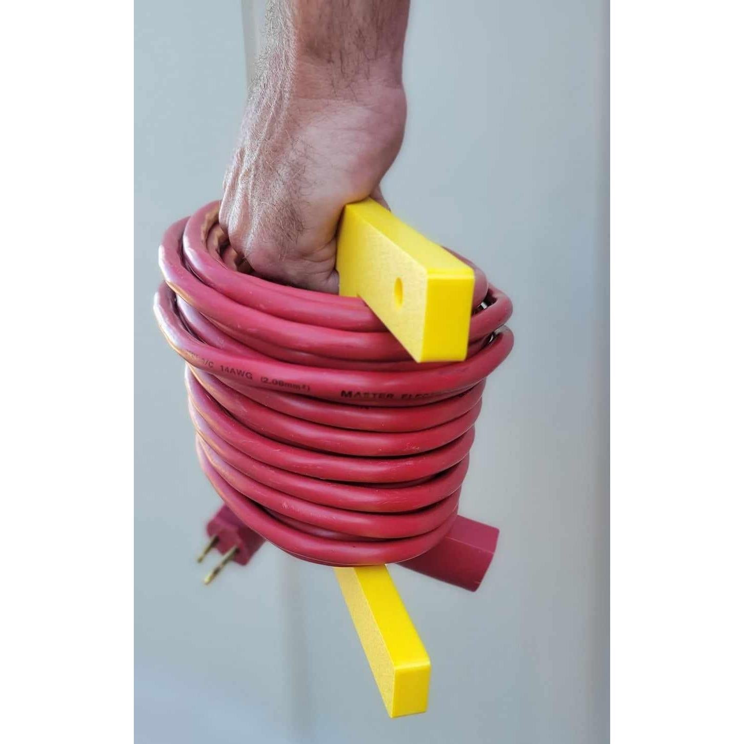 Carrete Organizador de Cable Eléctrico Cauff Amarillo 30.48m