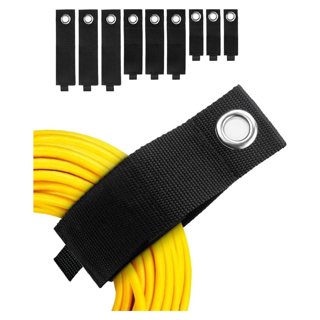 Correas de Almacenamiento Aksiko - Paquete de 9 Correas 25-43 cm