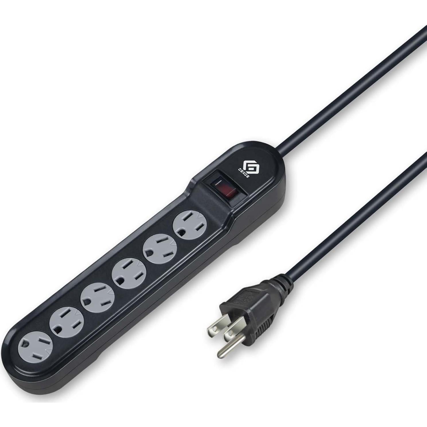 Protector de Sobretensión Oskos 6 Salidas 500 Julios 1.83m