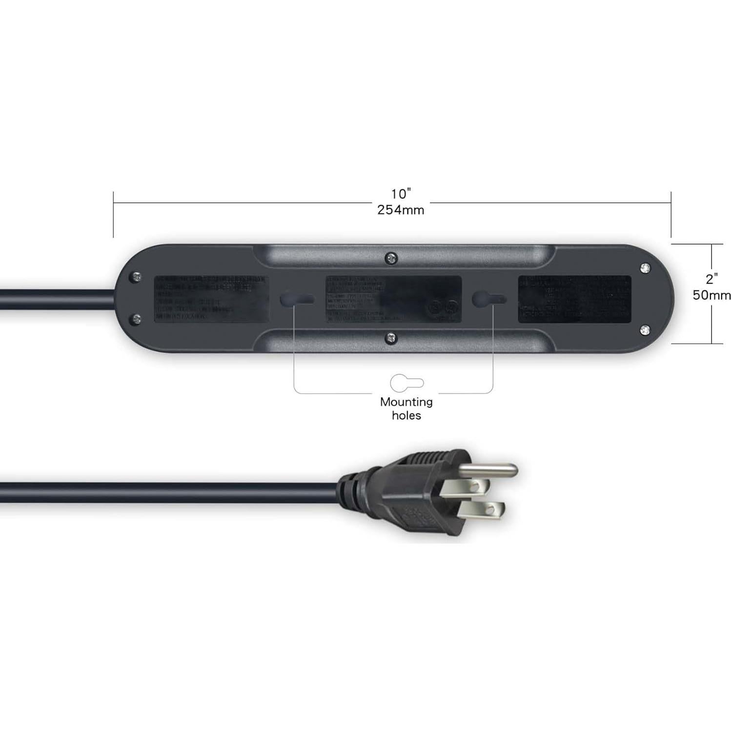 Protector de Sobretensión Oskos 6 Salidas 500 Julios 1.83m
