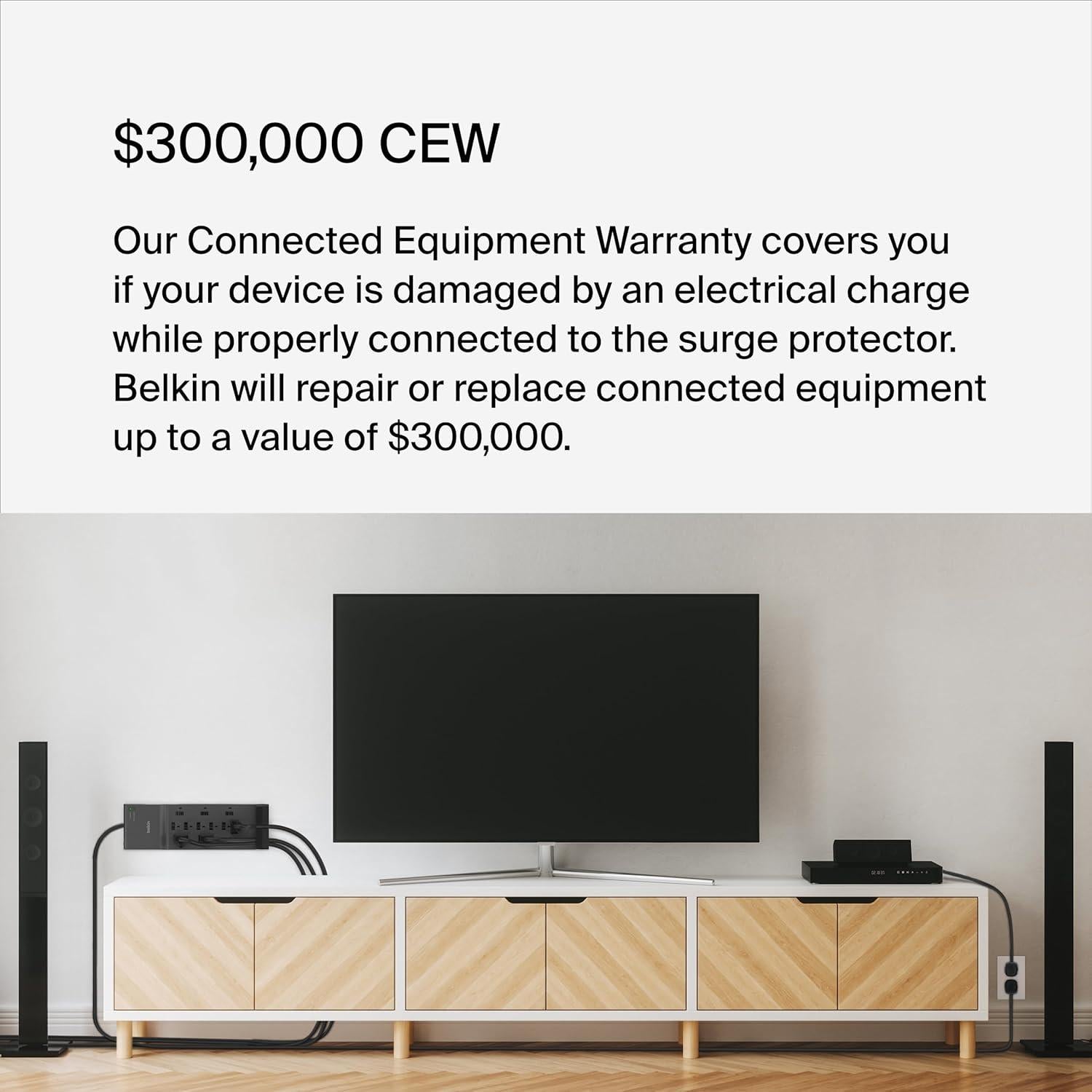 Protector de Sobretensión Belkin 12 Salidas 2.4m 3940 Julios