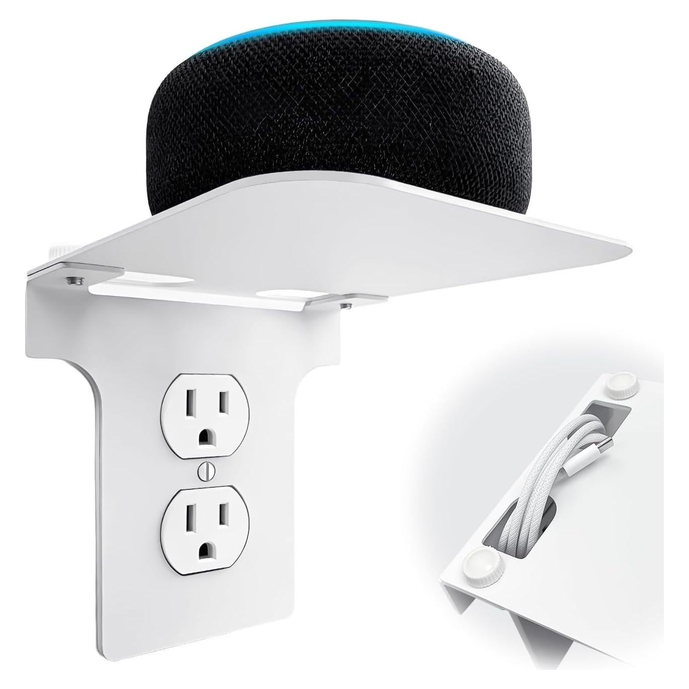 Soporte de Estante de Metal ALLICAVER para Tomacorrientes Dobles