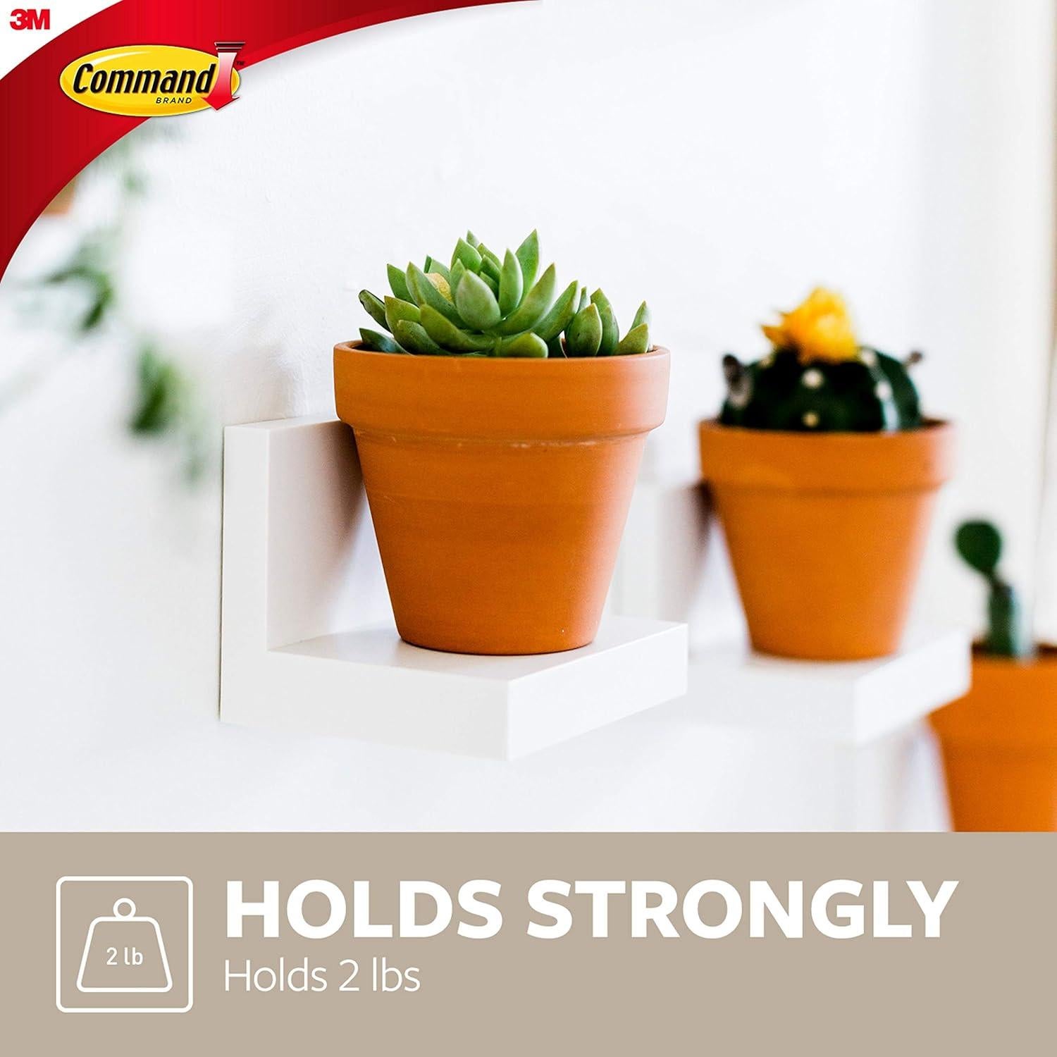 Estantes de Exhibición Command Cuarzo 10.16 cm - 2 Unidades