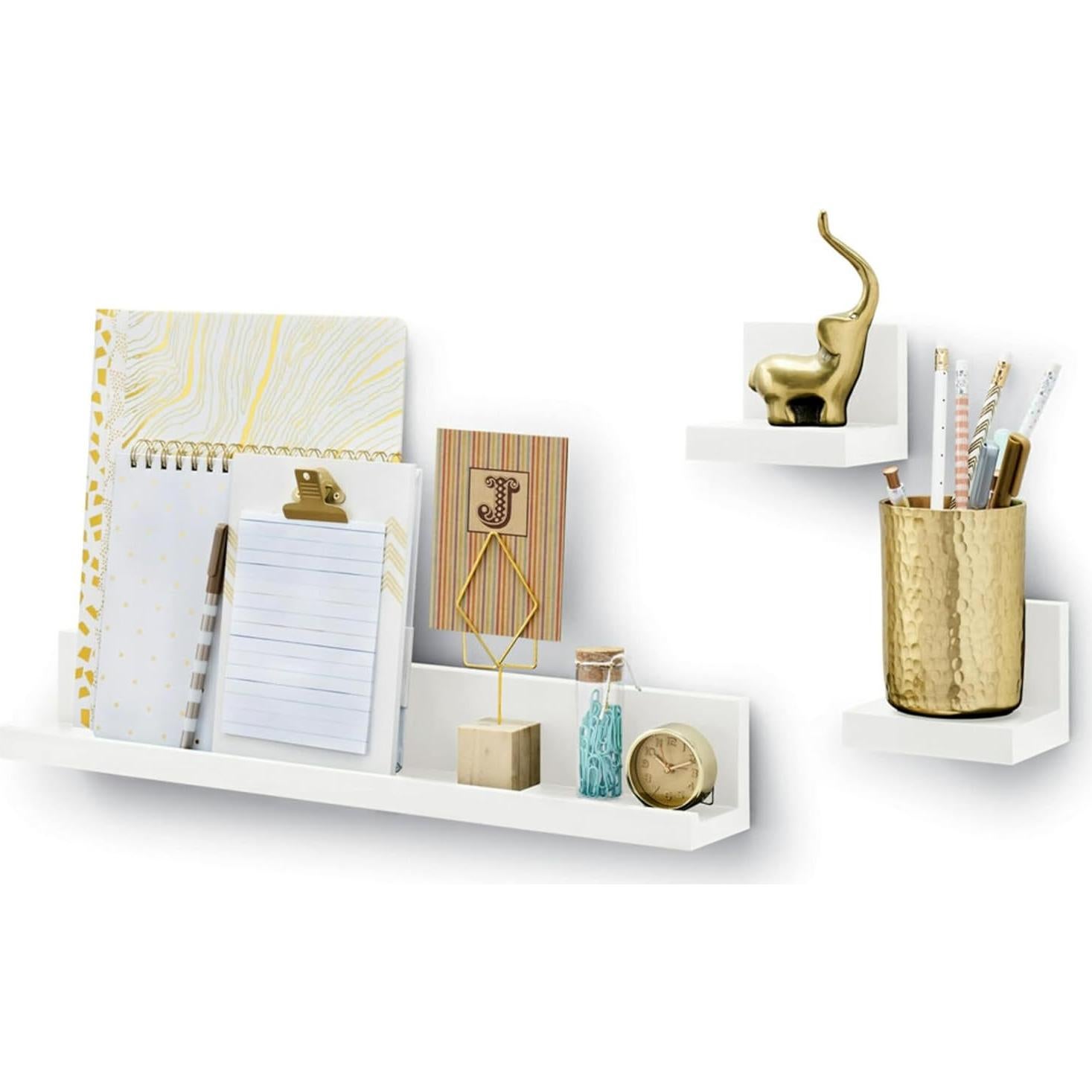 Estantes de Exhibición Command Cuarzo 10.16 cm - 2 Unidades