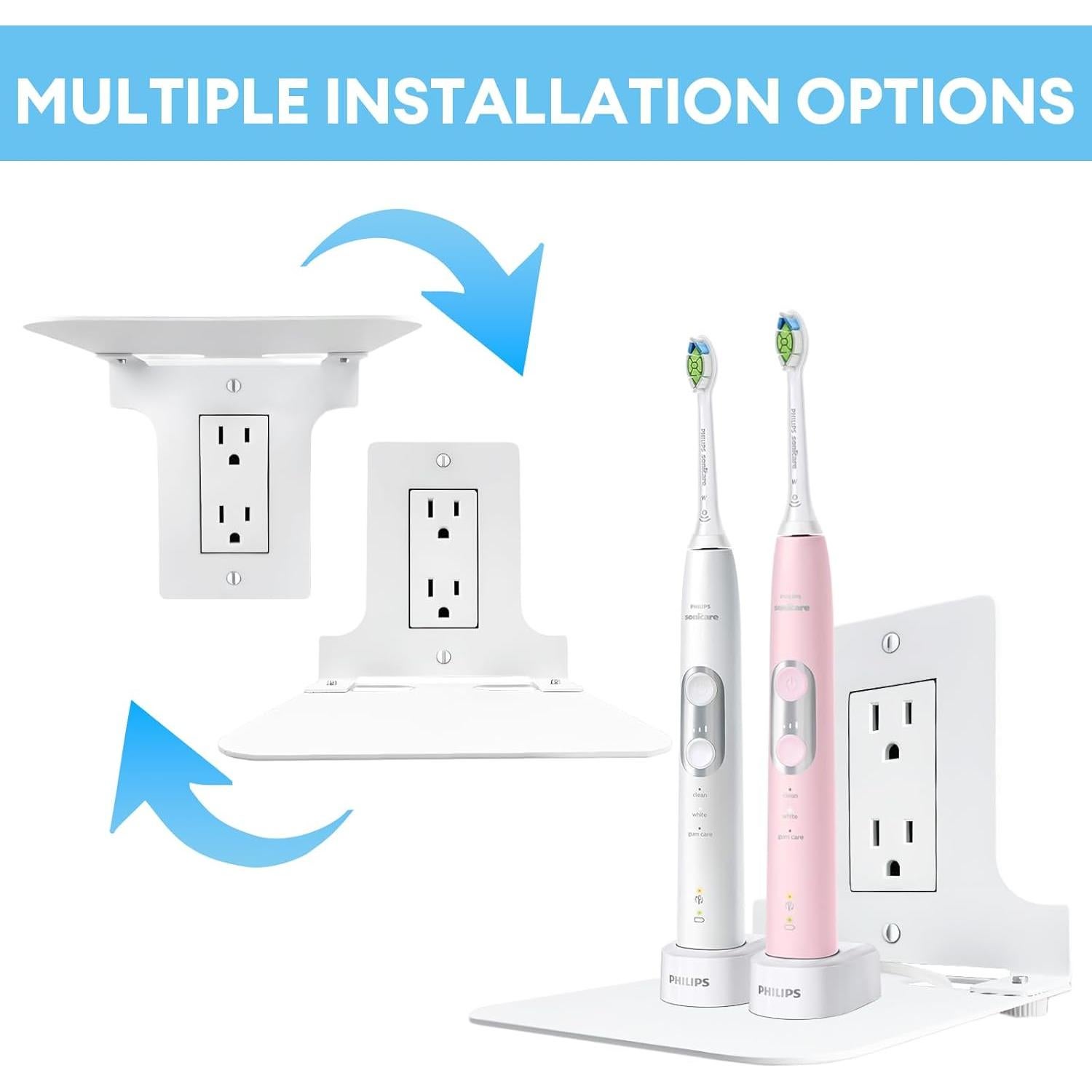 Soporte de Estante de Metal ALLICAVER para Enchufes Decora