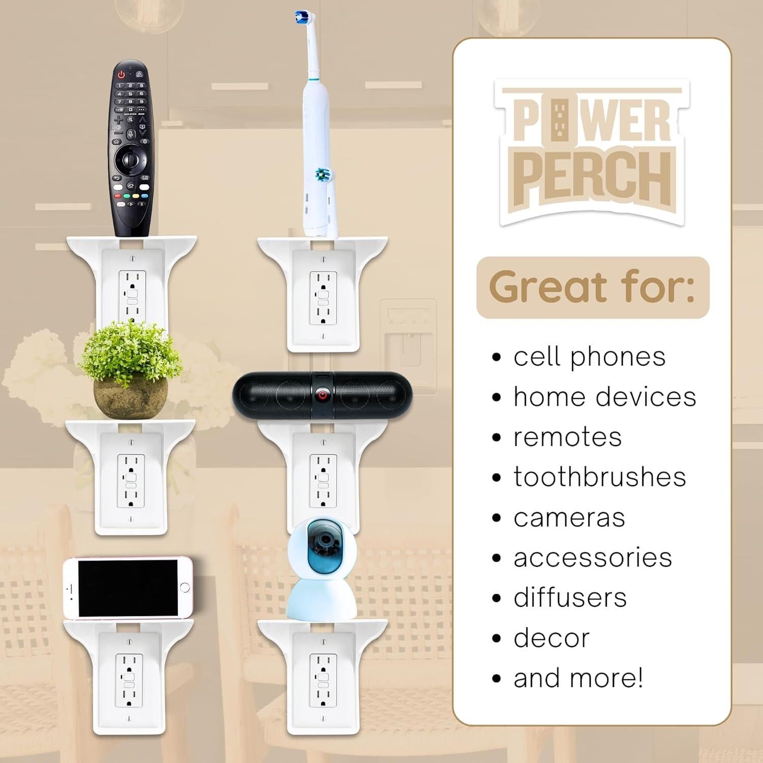 Estante de Salida Power Perch BeraTek Blanco 10 lbs