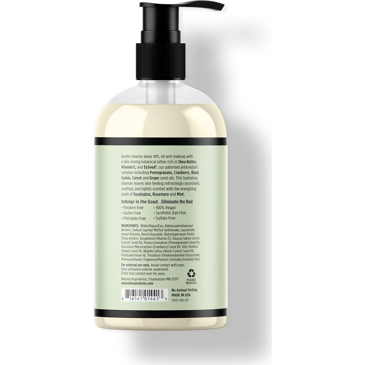 Lavado Hidratante de Manos y Cara Eucalipto Romero Menta 340g