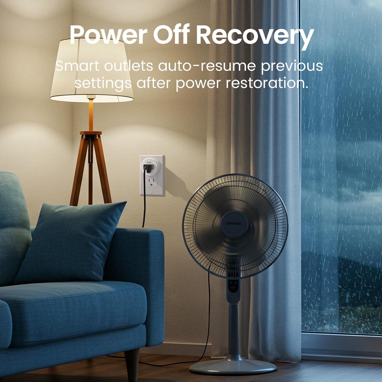 Enchufe Inteligente GHome 15A Wi-Fi Doble Banda Control Remoto