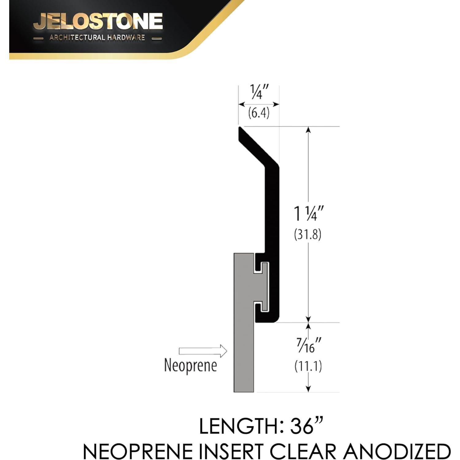 Barrera Inferior para Puerta Comercial JELOSTONE JS-N315 - 91.44 cm