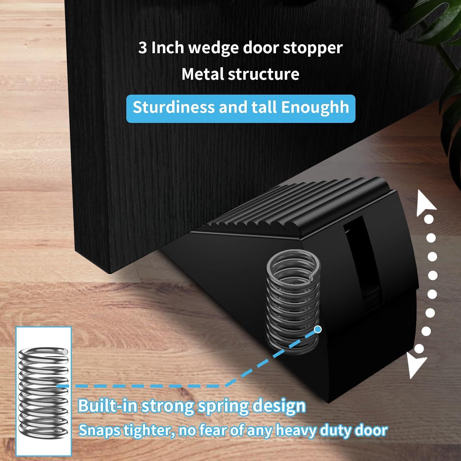 Tope de puerta alto AIMAXINKE de acero inoxidable 76 mm
