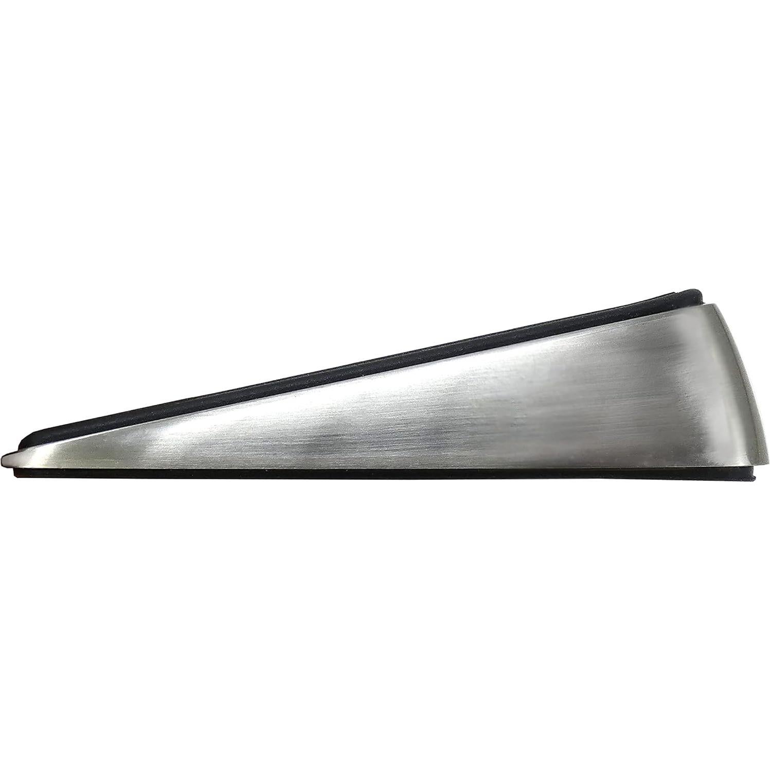 Cuña de puerta metálica Shepherd Hardware 3314 níquel satinado