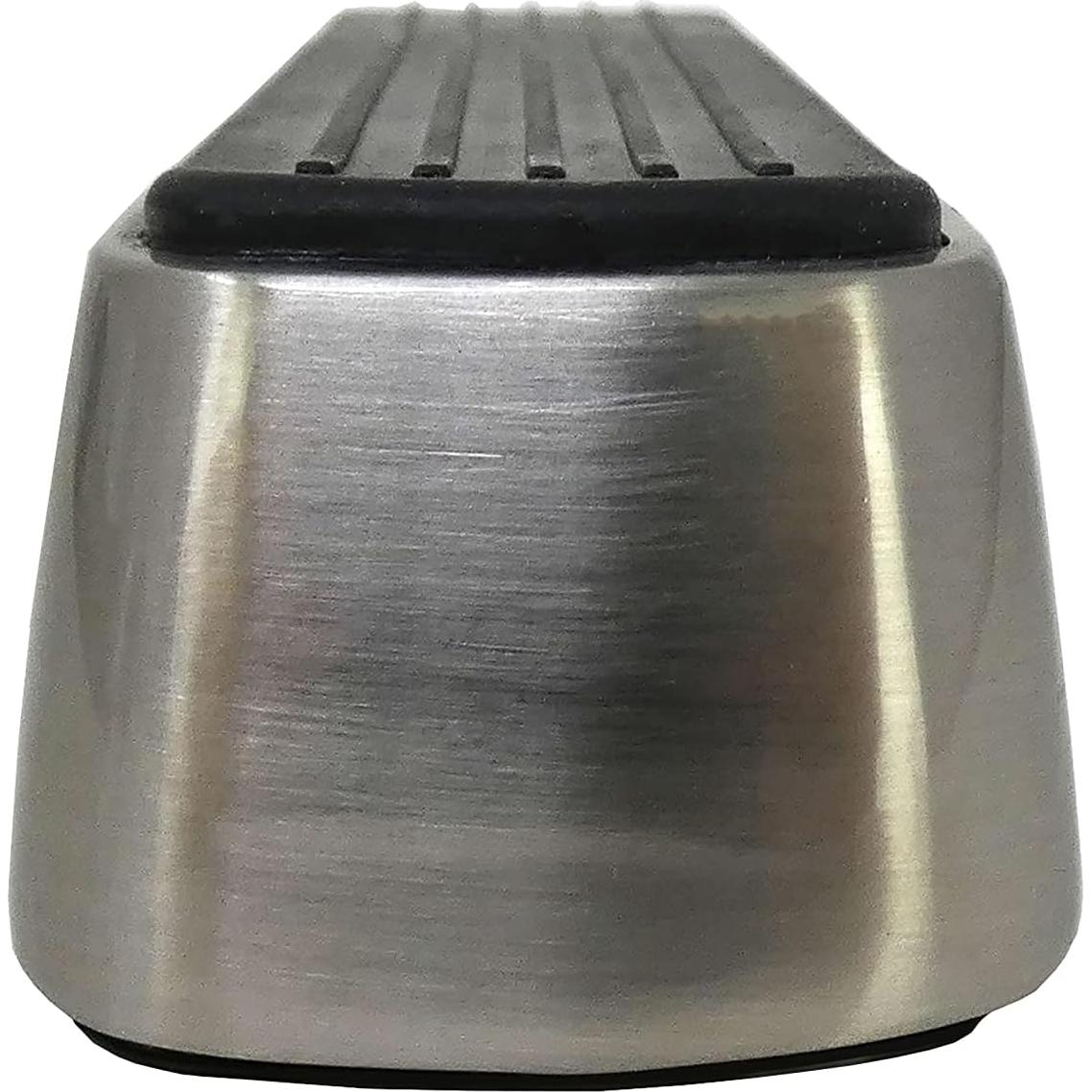 Cuña de puerta metálica Shepherd Hardware 3314 níquel satinado