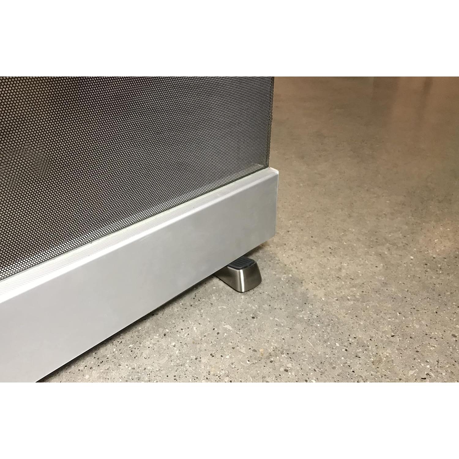 Cuña de puerta metálica Shepherd Hardware 3314 níquel satinado