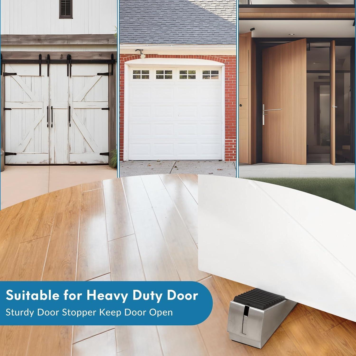 Paquete de 2 Topes de Puerta Optish Ajustables 75mm Antideslizantes