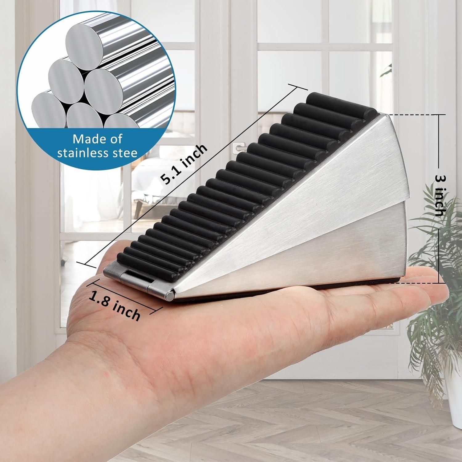 Paquete de 2 Topes de Puerta Optish Ajustables 75mm Antideslizantes