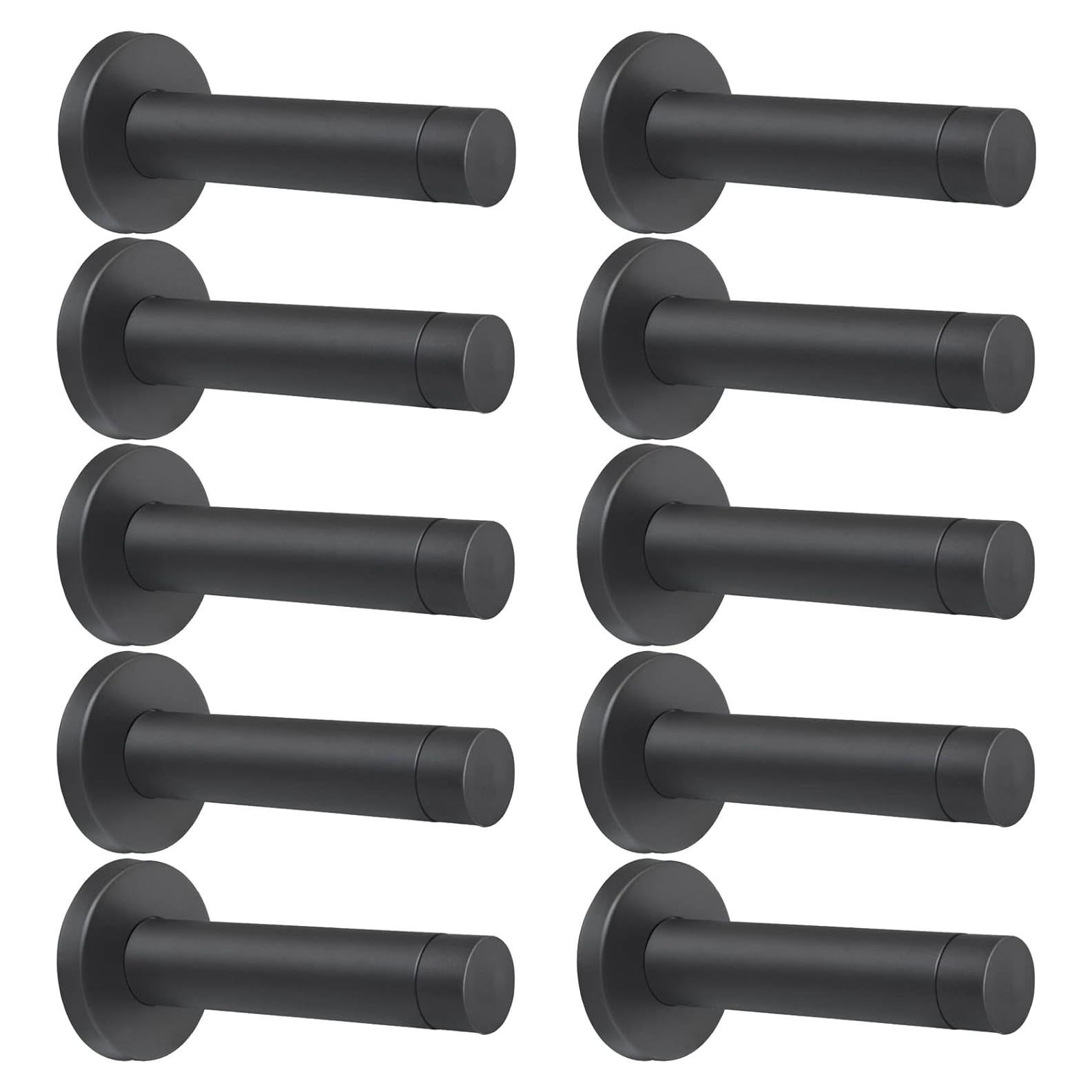 Tope de Puerta DOKU 10 Pcs Acero Inoxidable 304 Negro 9 cm