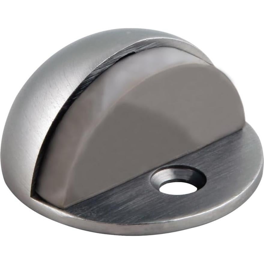 Topes de Puerta Design House, Zinc Satinado, Paquete de 5