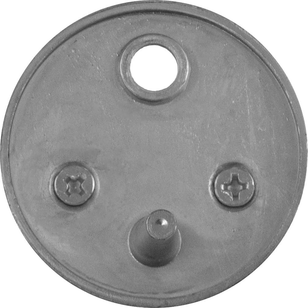 Topes de Puerta Design House, Zinc Satinado, Paquete de 5