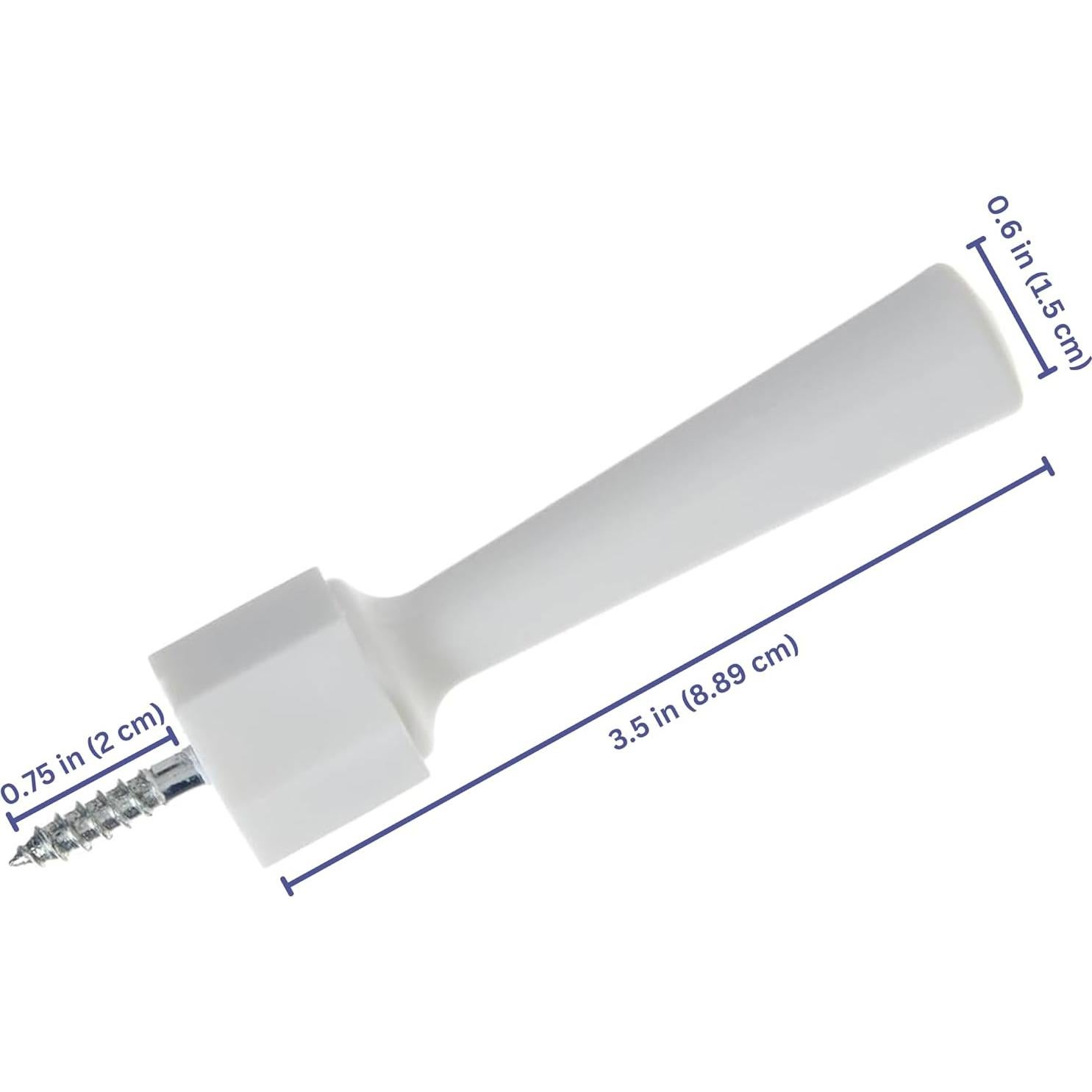 Paquete de 3 Paradas de Puerta Suaves Mommys Helper, Blanco