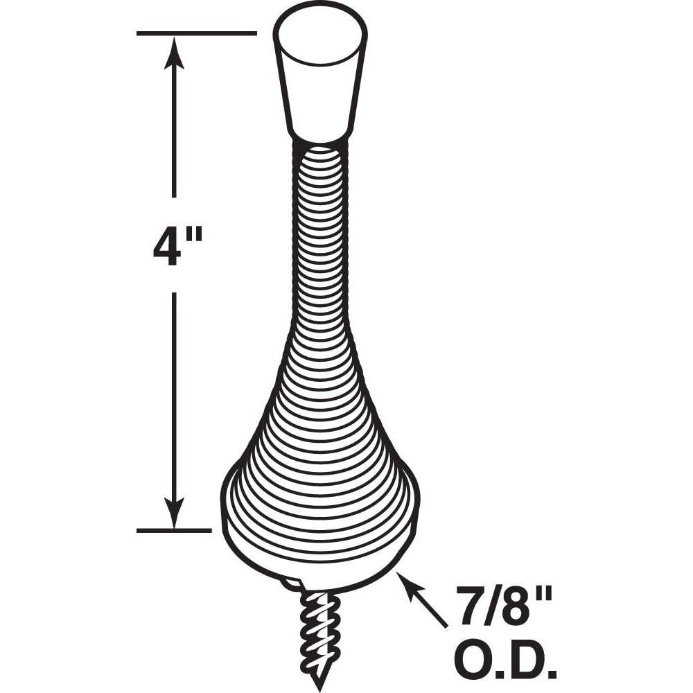 Tope de Puerta Rígido Prime-Line MP9160 5 Piezas Acero Cromado
