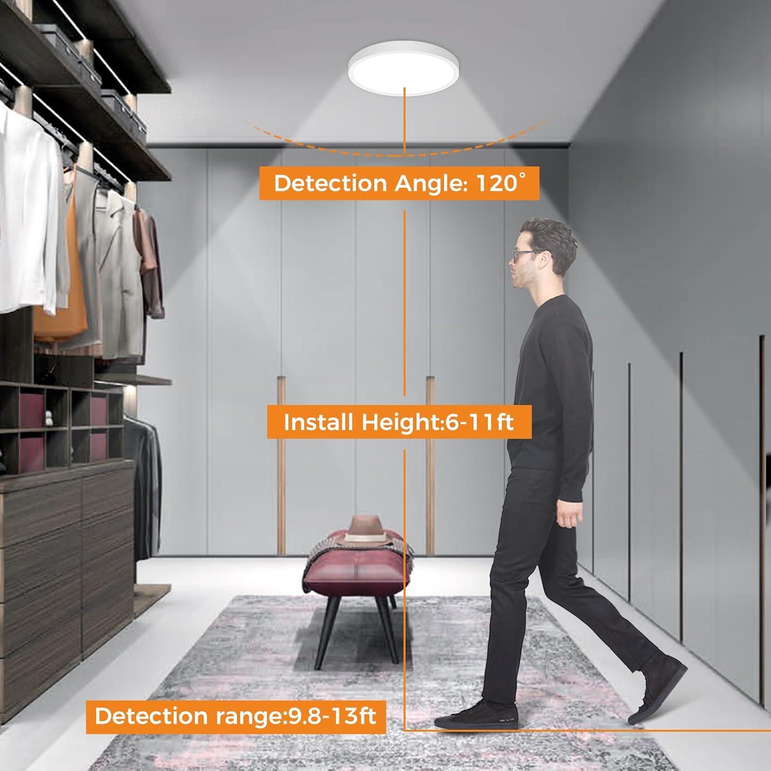 Luz de Techo LED Slochi 7" con Sensor de Movimiento 15W 1500LM