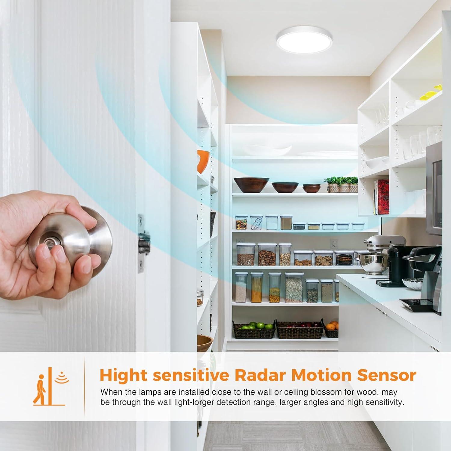 Luz de Techo LED Slochi 7" con Sensor de Movimiento 15W 1500LM