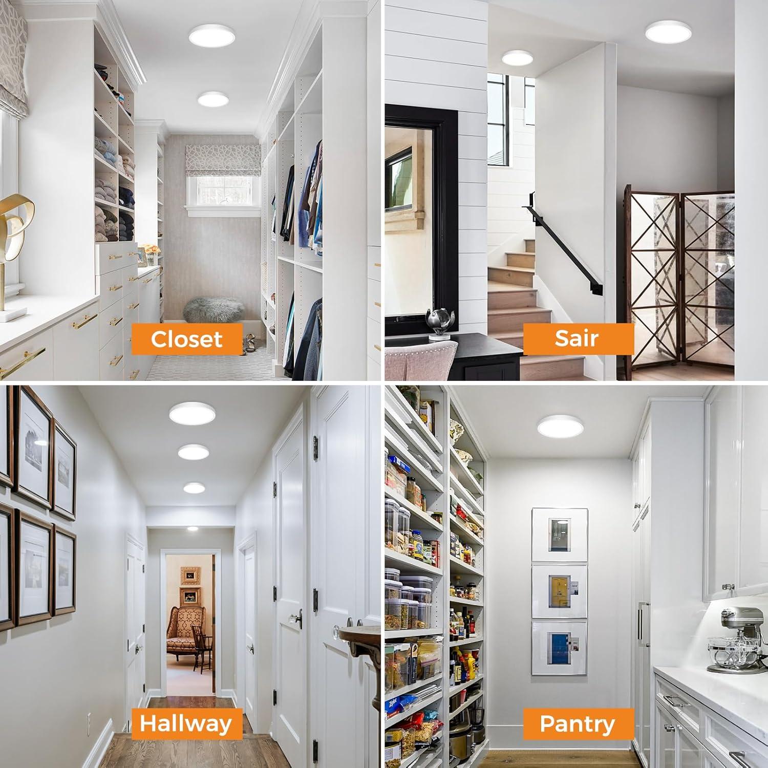 Luz de Techo LED Slochi 7" con Sensor de Movimiento 15W 1500LM