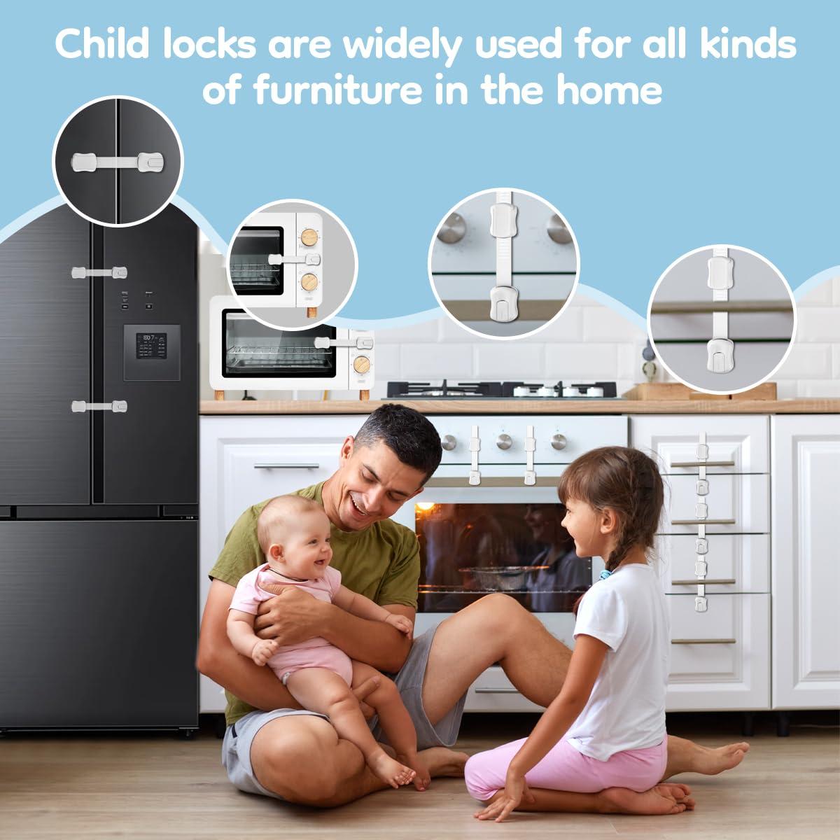 Cerraduras de Seguridad Infantil Syican - 8 Paquetes Multiusos