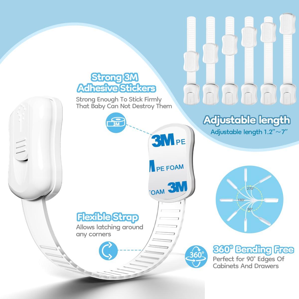 Cerraduras de Seguridad Infantil Syican - 8 Paquetes Multiusos