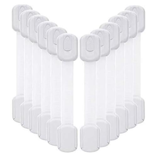 Cerraduras Adhesivas de Seguridad Vkania - 12 Piezas para Bebés