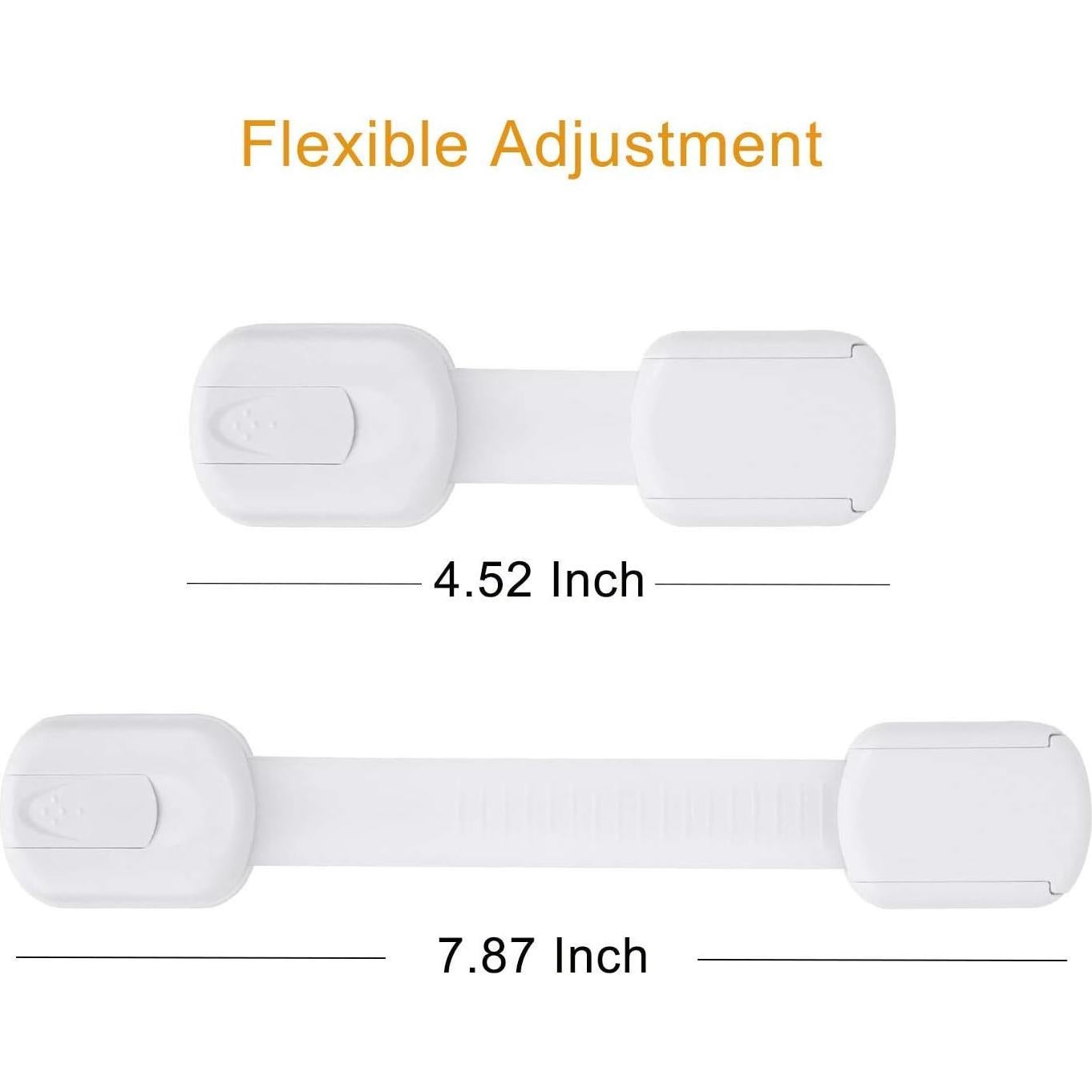 Cerraduras Adhesivas de Seguridad Vkania - 12 Piezas para Bebés