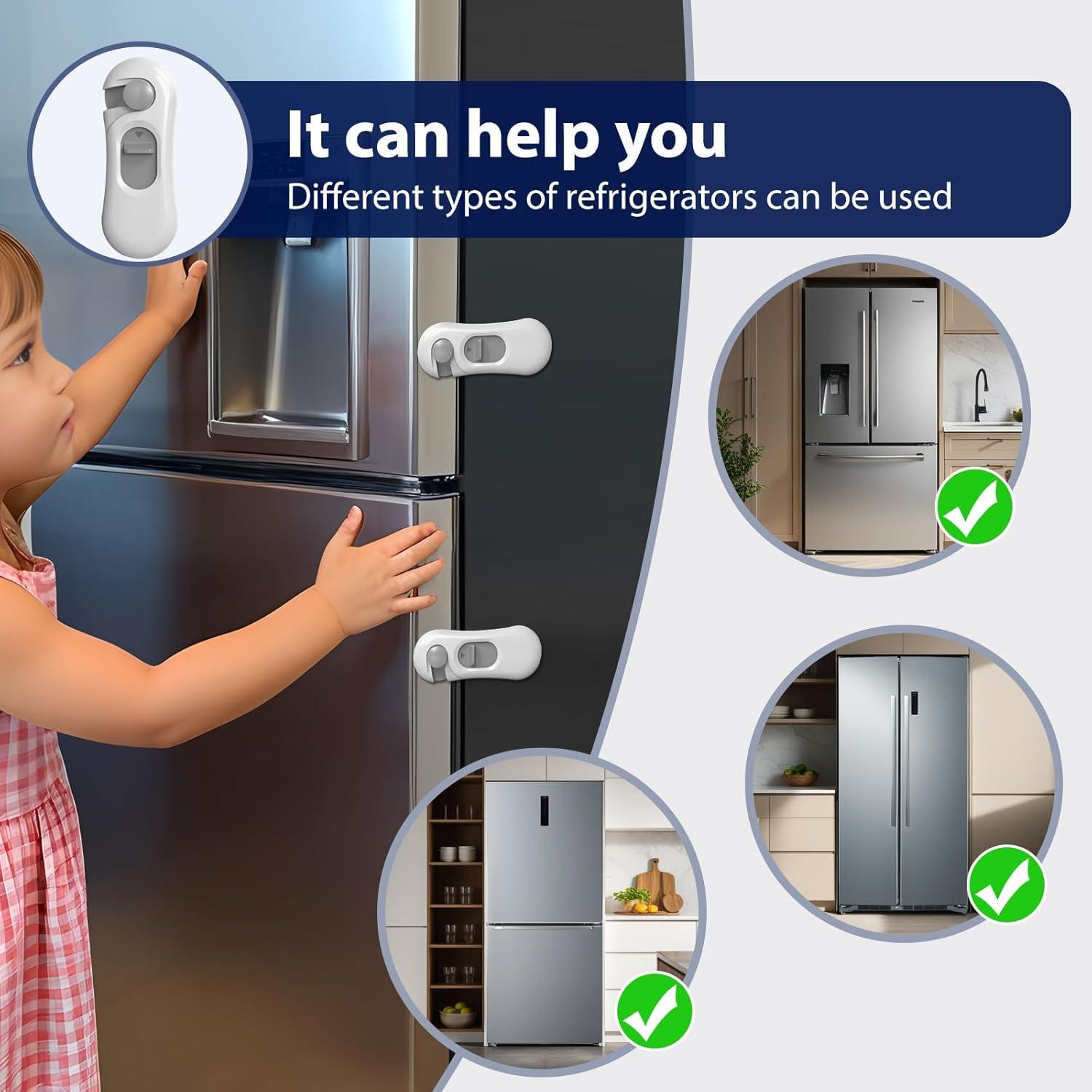 Cerraduras de Seguridad para Niños NiceTCU - 5 Pack con Adhesivo 3M