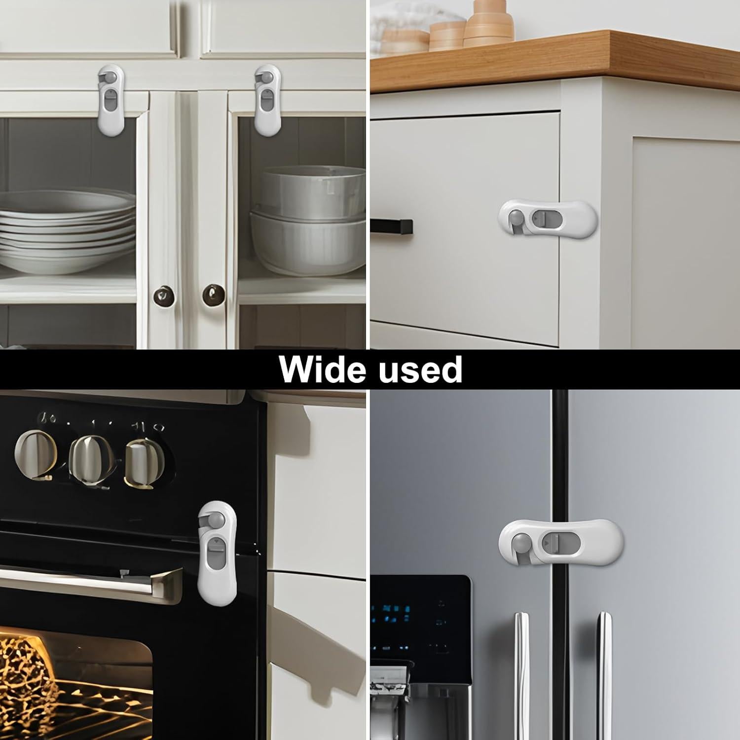 Cerraduras de Seguridad para Niños NiceTCU - 5 Pack con Adhesivo 3M