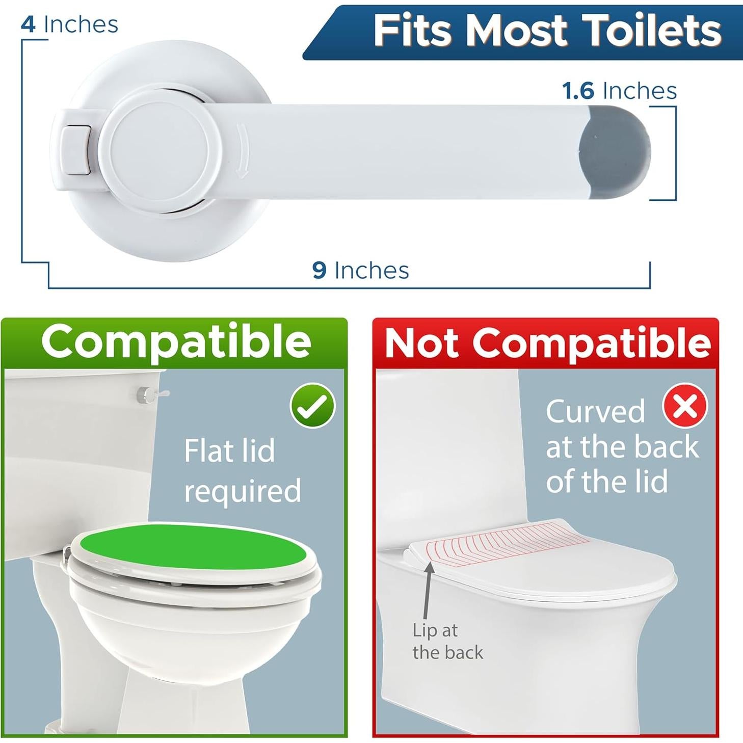 Cerradura de Seguridad para Inodoro Wappa Baby - Paquete de 2