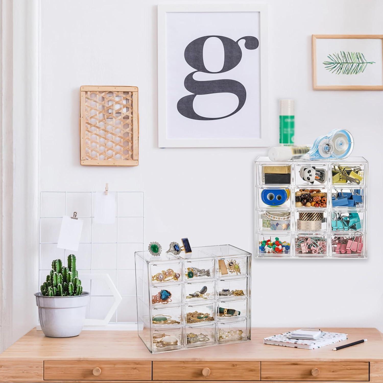 Organizador de Escritorio YOUEON 2 Paquete con 12 Cajones