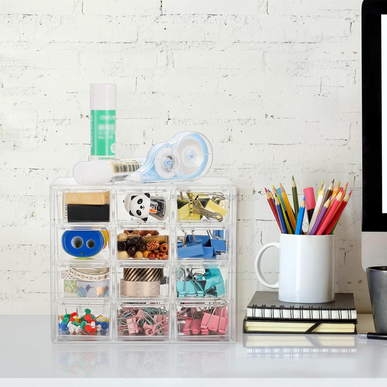 Organizador de Escritorio YOUEON 2 Paquete con 12 Cajones