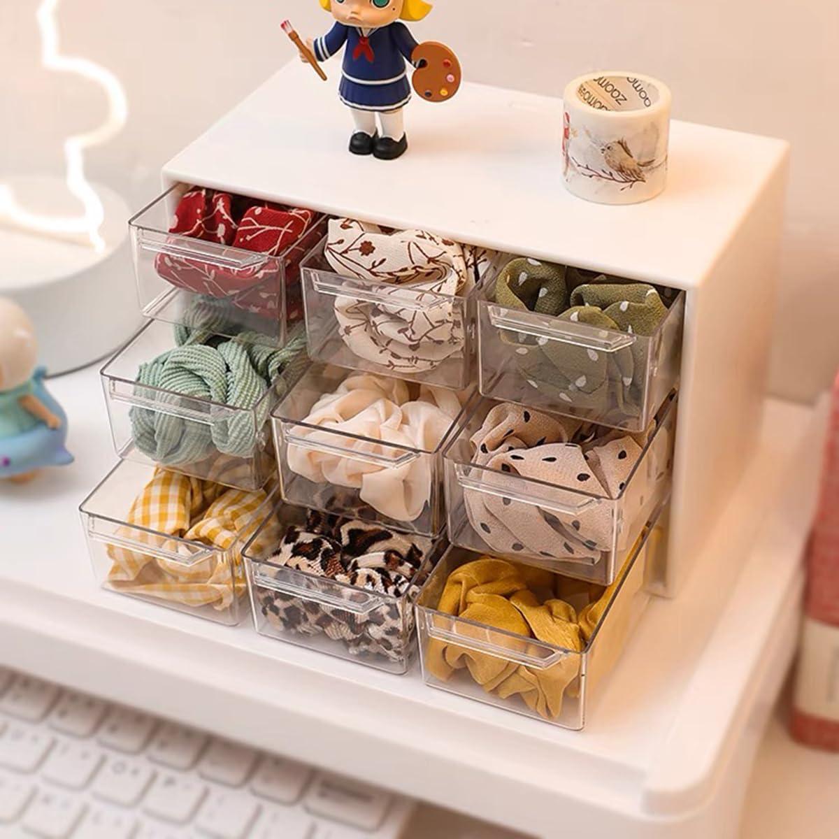 Organizador de Cajones Voittozege 6 Pcs Blanco 9 Cajones