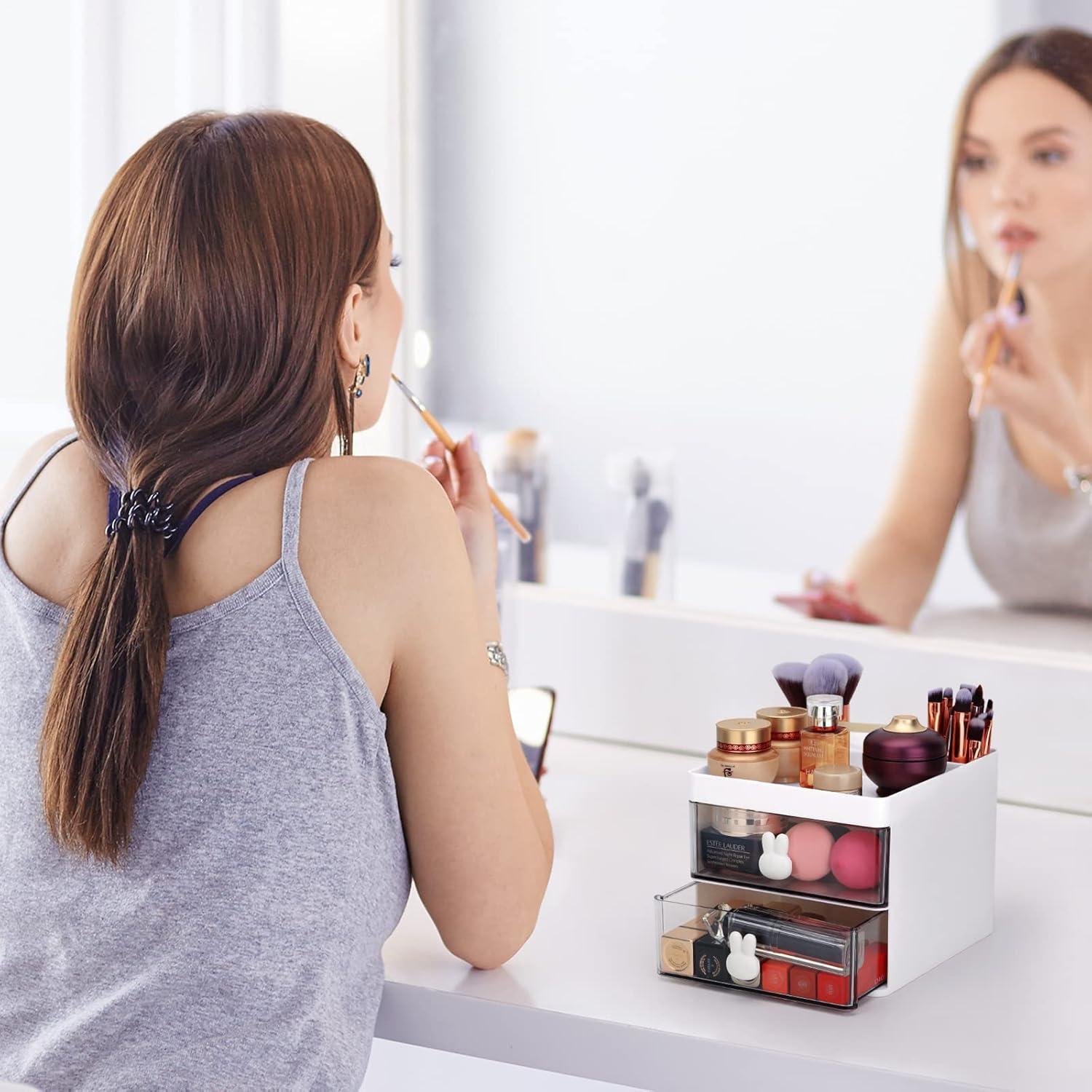 Organizador de Escritorio LETURE Blanco con Cajones 13x15x11.5 cm